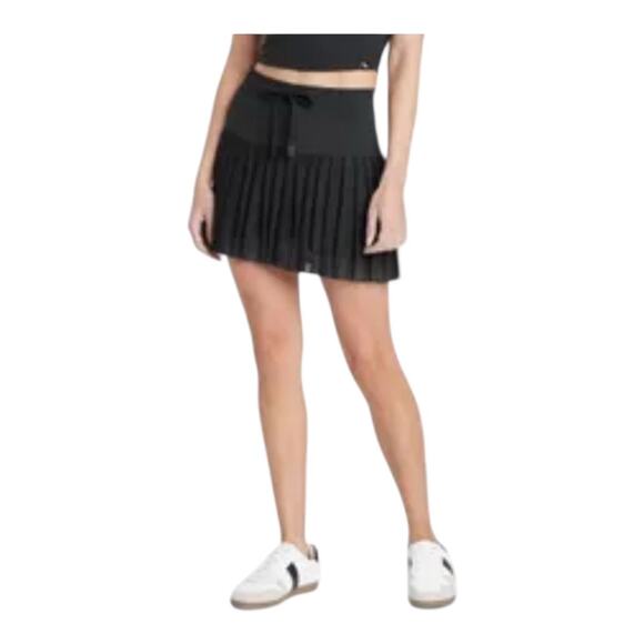 Joy Lab Pleated Mesh High Rise Black Skort Size M Tennis - Picture 1 of 7